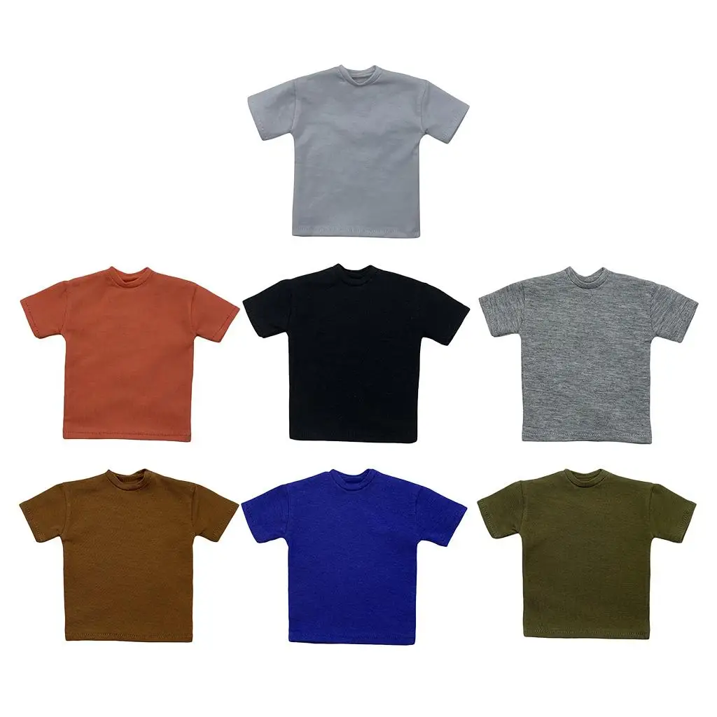 1/6 Man Clothing Casual T-Shirt for 12'' Action Figure Accessories