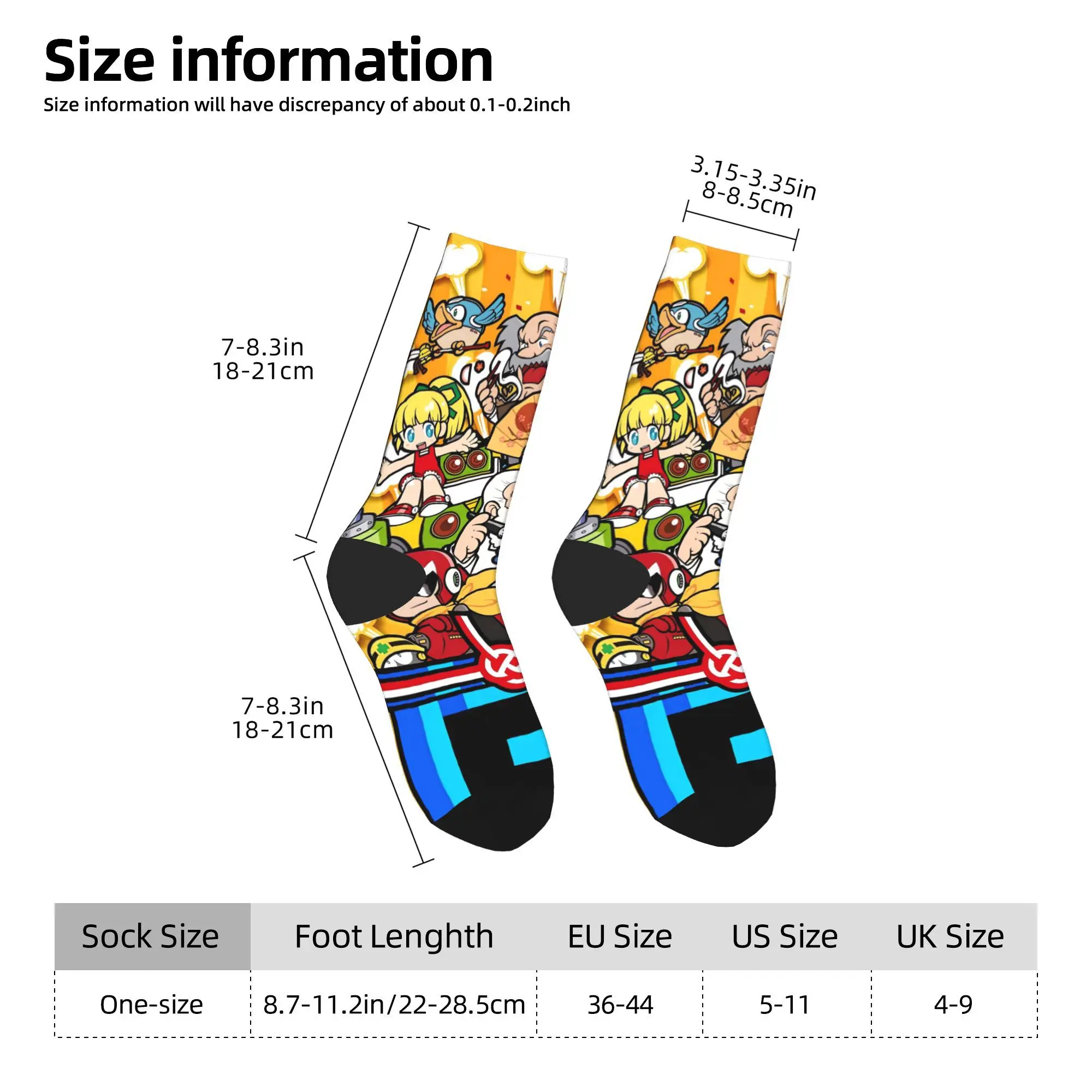 Game Mega Robot Man Stockings  Custom Trendy Socks Winter Anti Bacterial Socks Adults Men Running Sports Breathable Socks