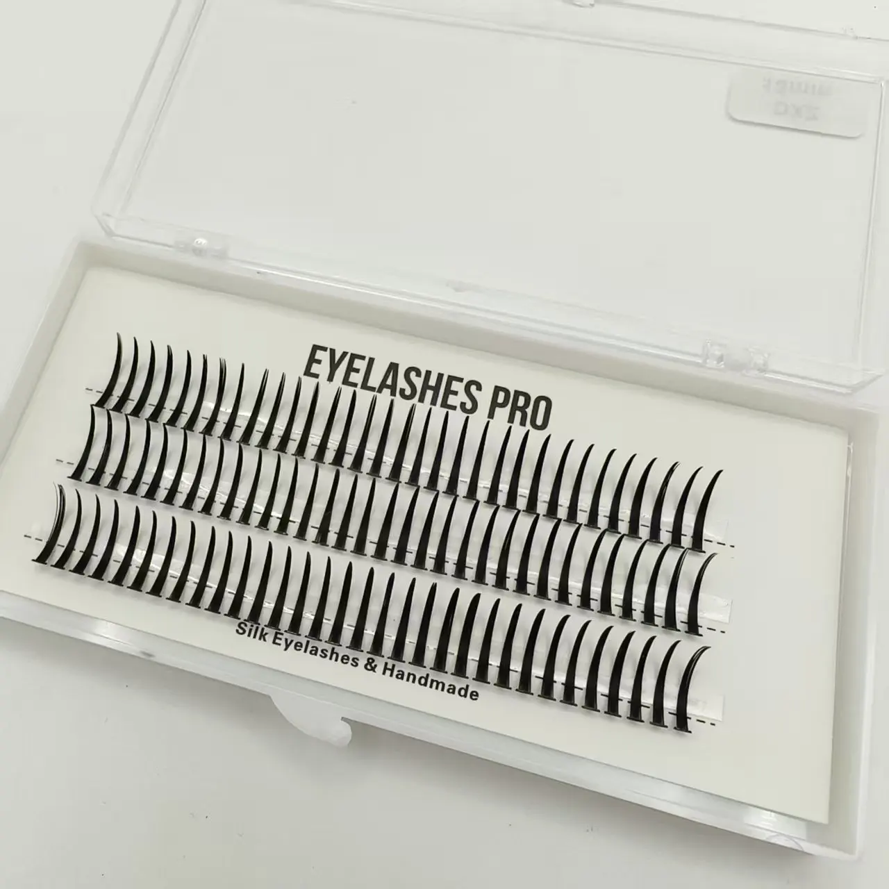 MU007 DIY Hand Made Eyelash Extension Segmented Flase Lashes Dramatic Lash Bundles Soft Ribbon Strip Eyelashes Makeup Lash