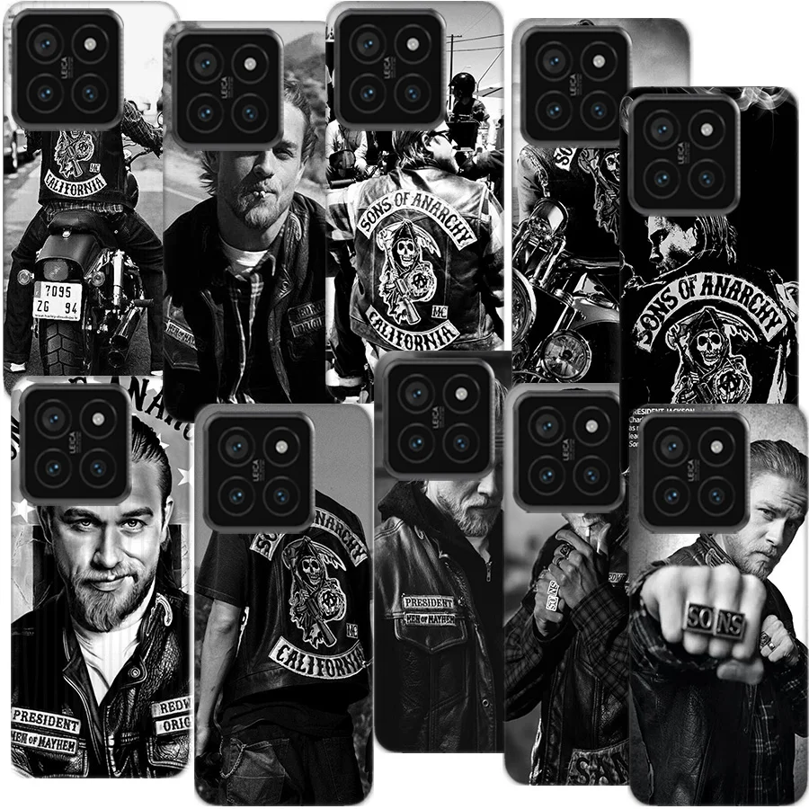 American TV Sons of Anarchy Clear Phone Case For Xiaom Mi 12 12T 11T 10T 9T 13 11 10 9 8 Lite CC9 CC9E Pro 6X 5X A1 A2 A3 Cover