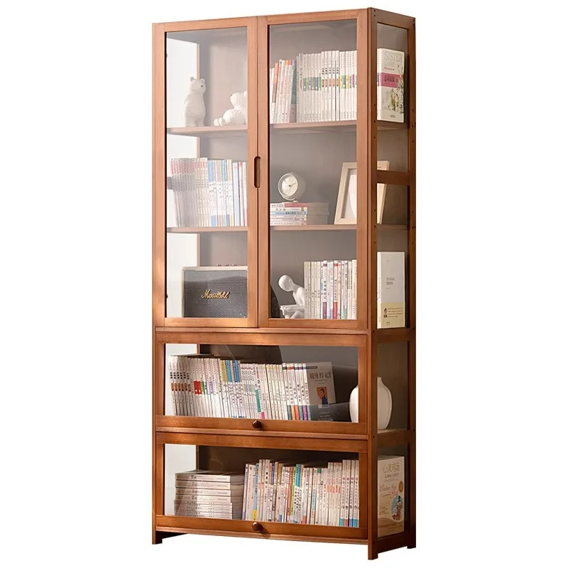 

Integrated lattice display cabinet with door storage Floor to floor multi-layer living room locker 18