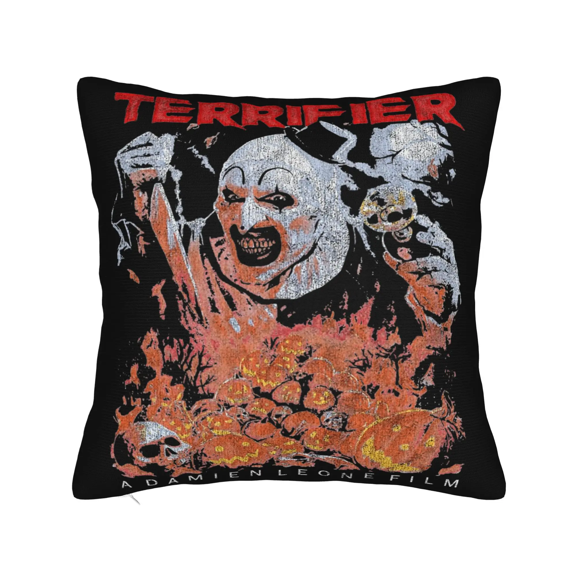 Terrifier Horror Cult Pillowcase Soft Polyester Cushion Cover Decoration  Pillow Case Cover Home Square 40X40cm