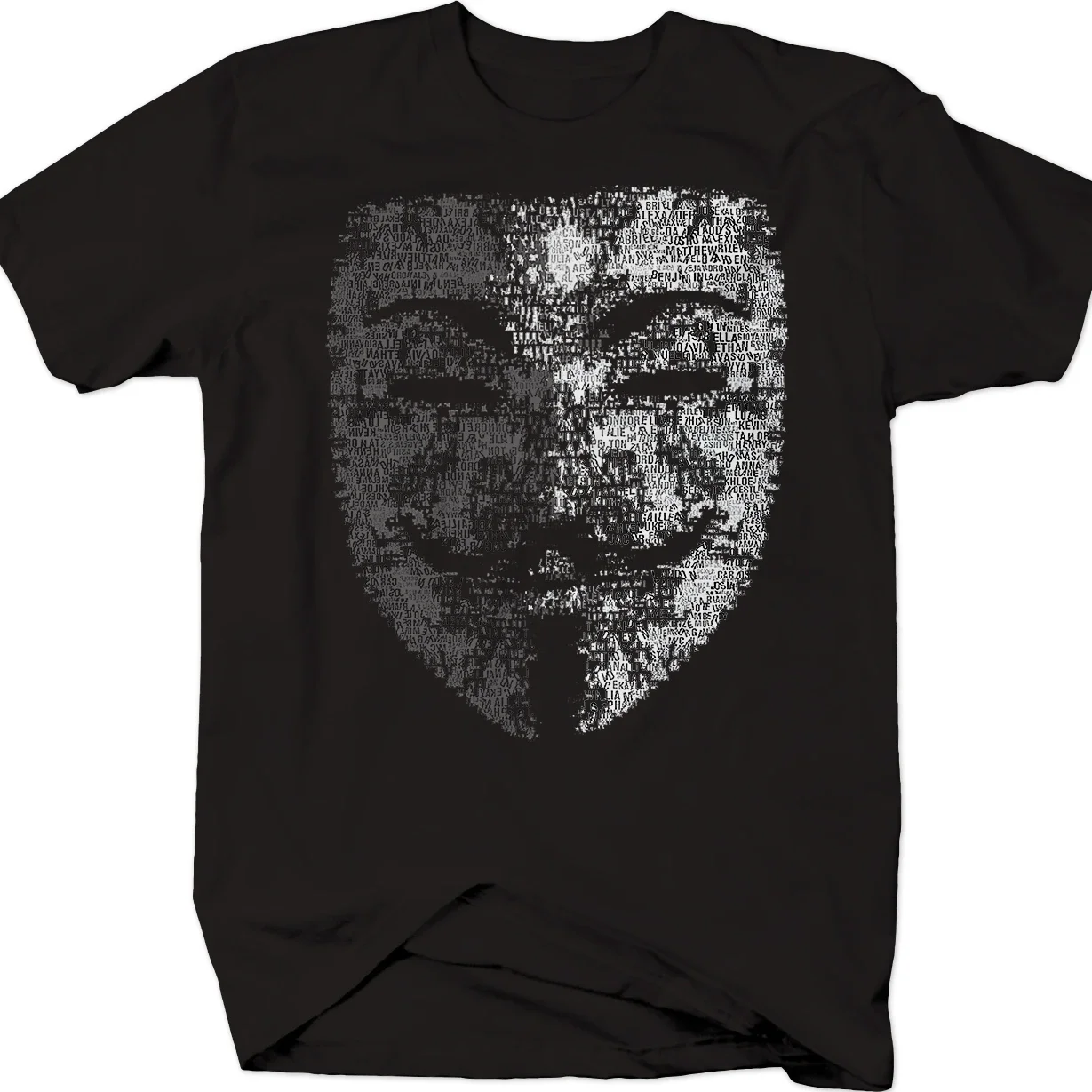 Guy Fawkes Anonymous Mask T Shirt. Short Sleeve 100% Cotton Casual T-shirts Loose Top Size S-3XL