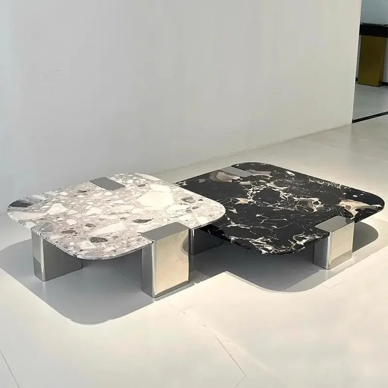 Unique Small Coffee Table Multifunctional Gray Minimalist Black Coffee Table Saving White Space Meuble Salon Furniture For Home