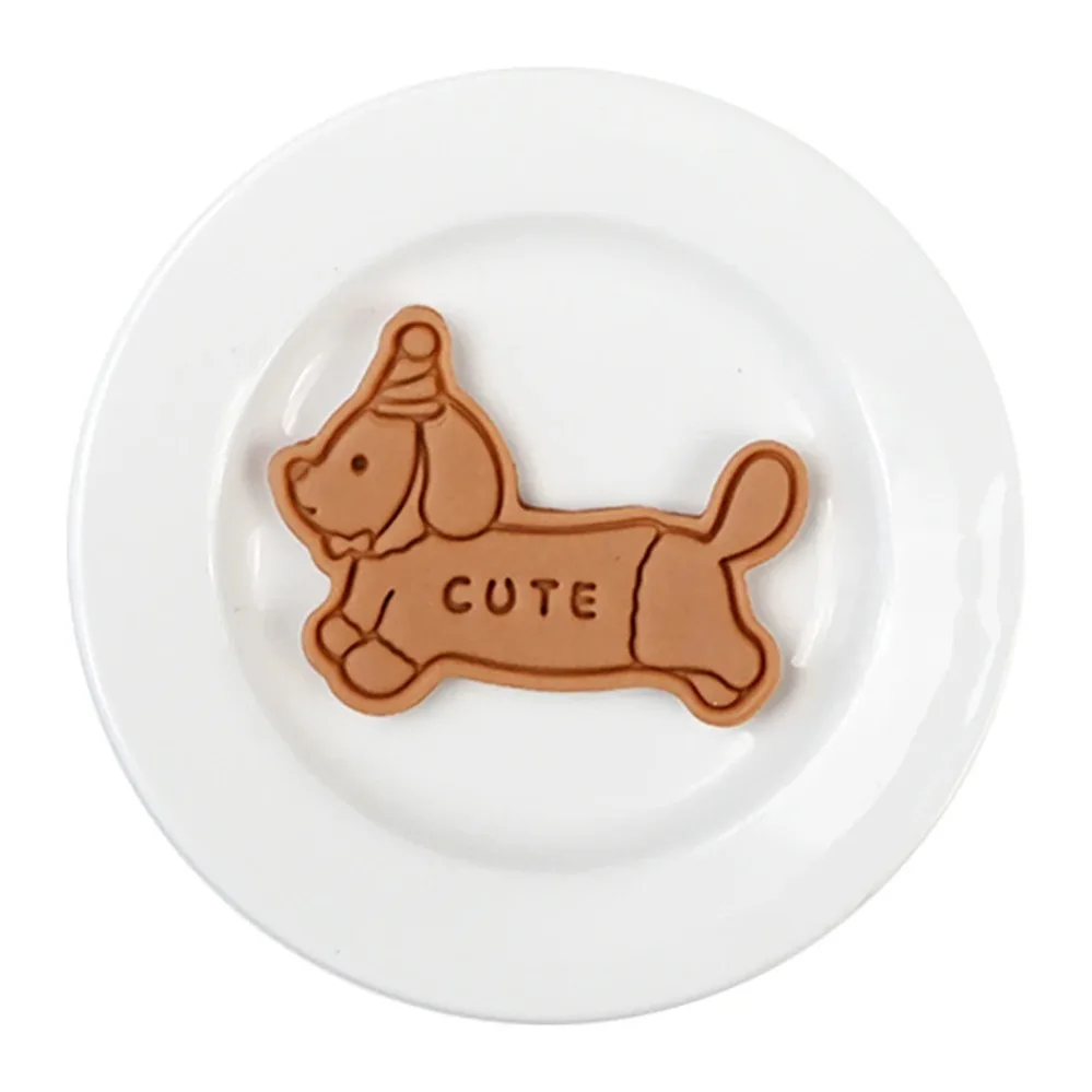 Cookie Mold Stamp Cartoon Sausage Dog Cookie Cutters Biscuit Mold Kitchen Baking Pastry Bakeware DIY Tools view 5