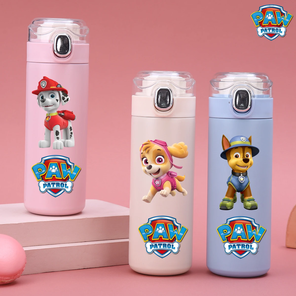 

PAW Patrol 420ML Insulated Water Cup Outdoor Portable Children's Stainless Steel Beverage Bottle Sports Water Cup Birthday Gift