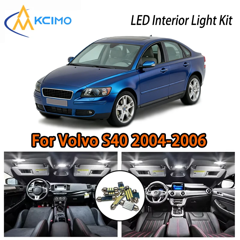 

Dynamic LED Interior Lighting For Volvo S40 2004-2006, Two Colors Super Bright Easy Install