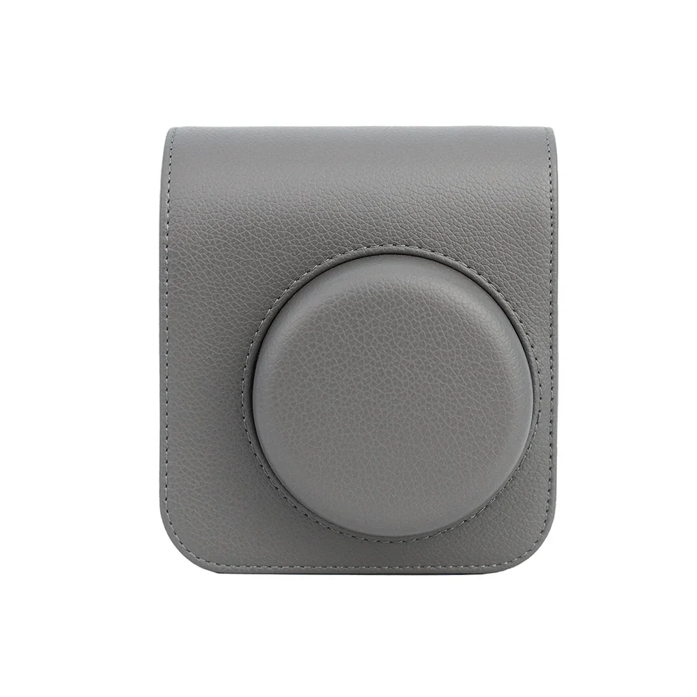 Protective Camera Case for Instax Mini41 in Retro PU Leather with Adjustable Strap and Convenient Photo Pocket
