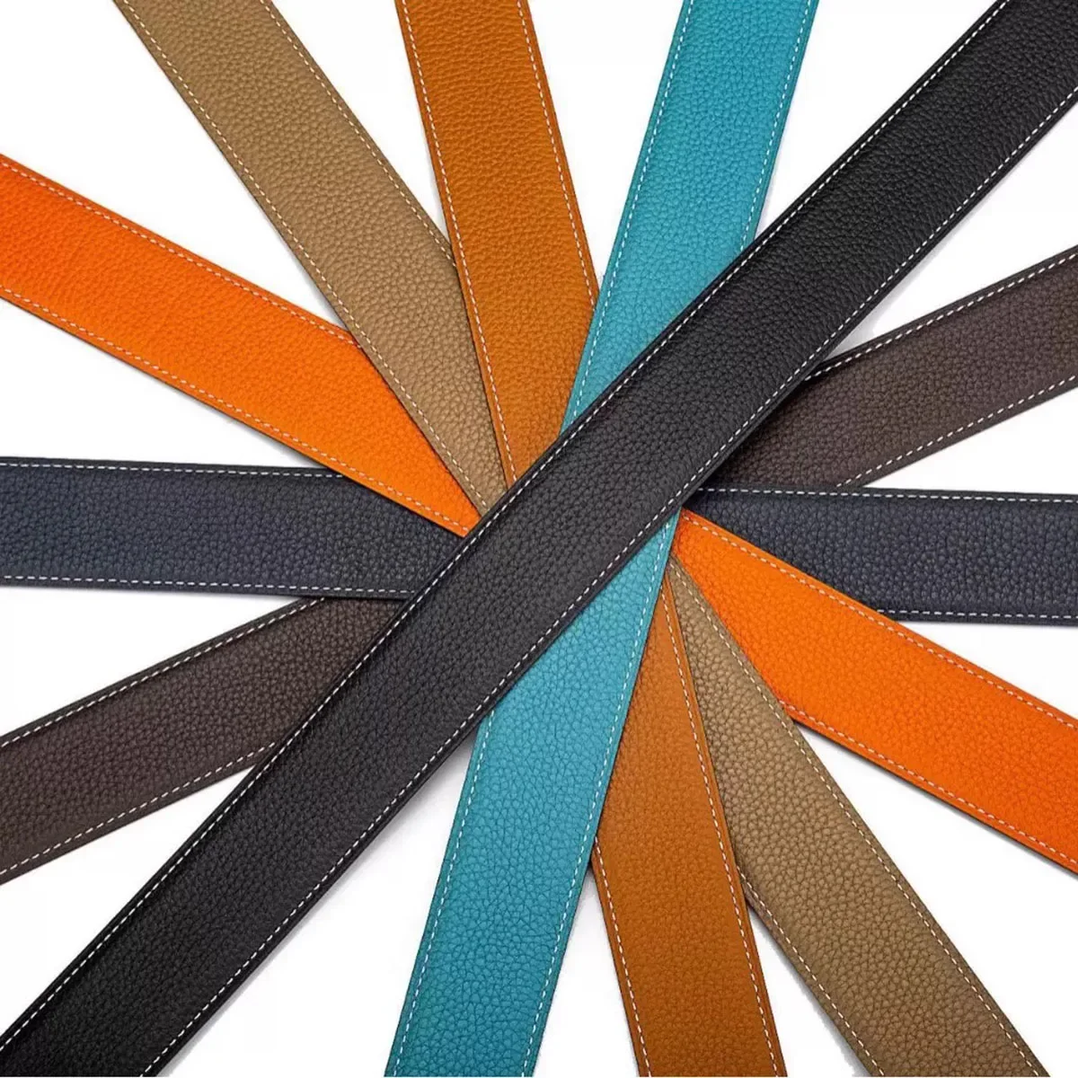 

New DIY Buckleless 3.2cm/3.8cm Luxury Design Men Women High Quality Business Casual Cowskin Genuine Leather Belt Strap