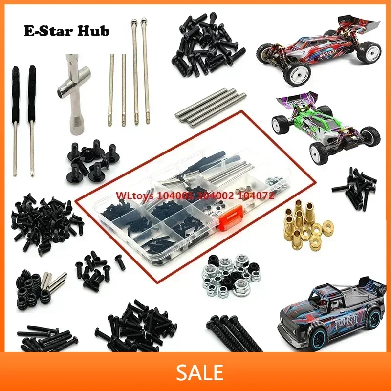 

Car or Metal Upgrade Full Car Screw Tool Box For 1/10 104001 104002 104072 RC Car Parts