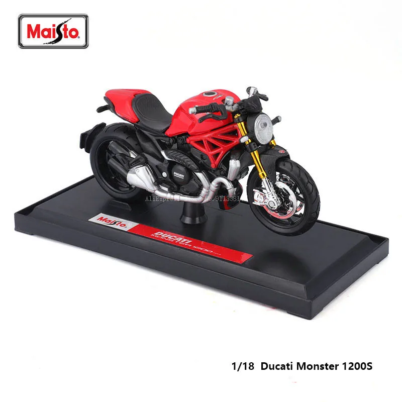 

Maisto Ducati MONSTER 1200S 1:18 scale motorcycle replicas with authentic details motorcycle Model collection gift toy