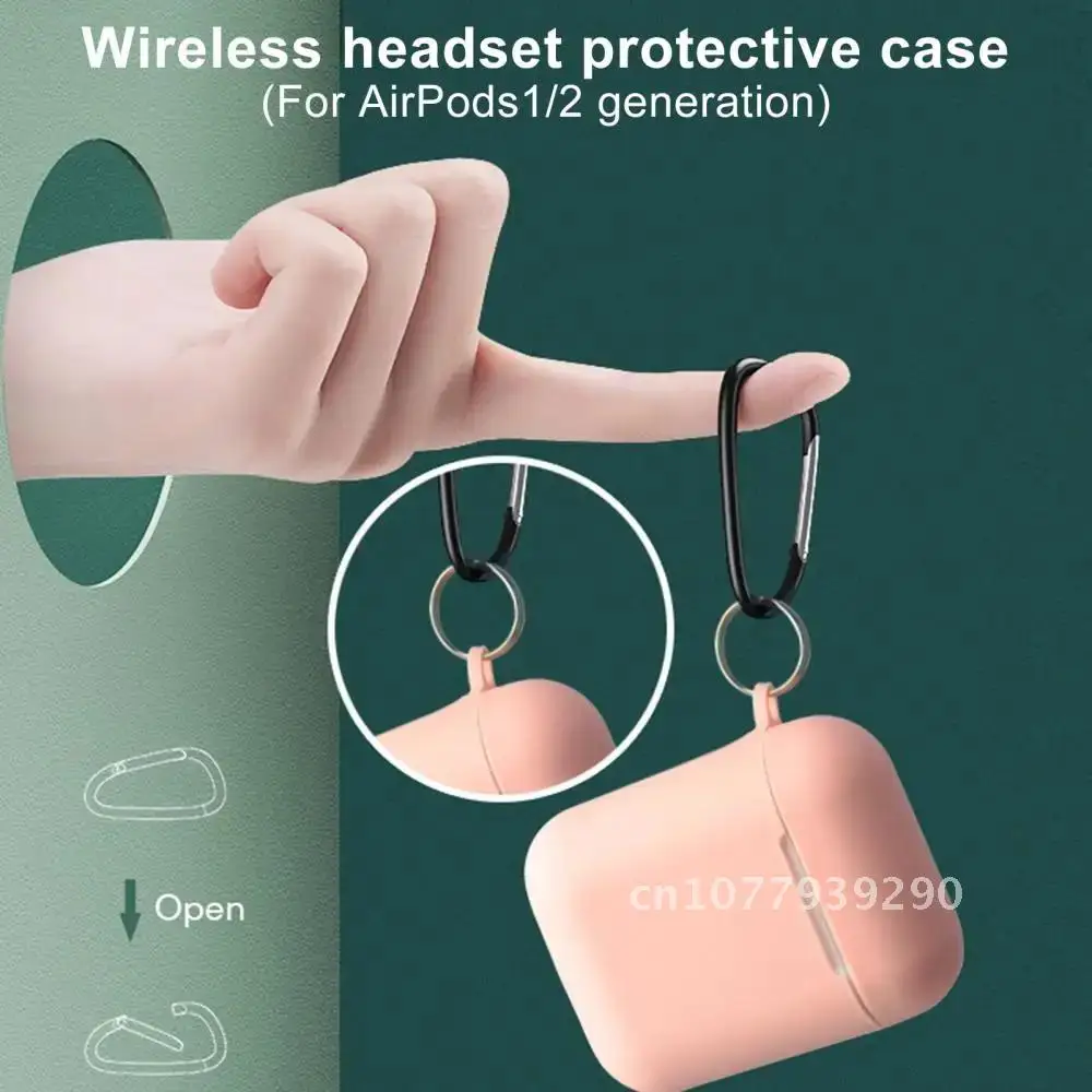 

Silicone Earphone Protective Case Headset Cover Anti-Scratch Soft Ultra-Thin Anti-Fall For AirPods 1/2 For iPhone I10/i11/i12