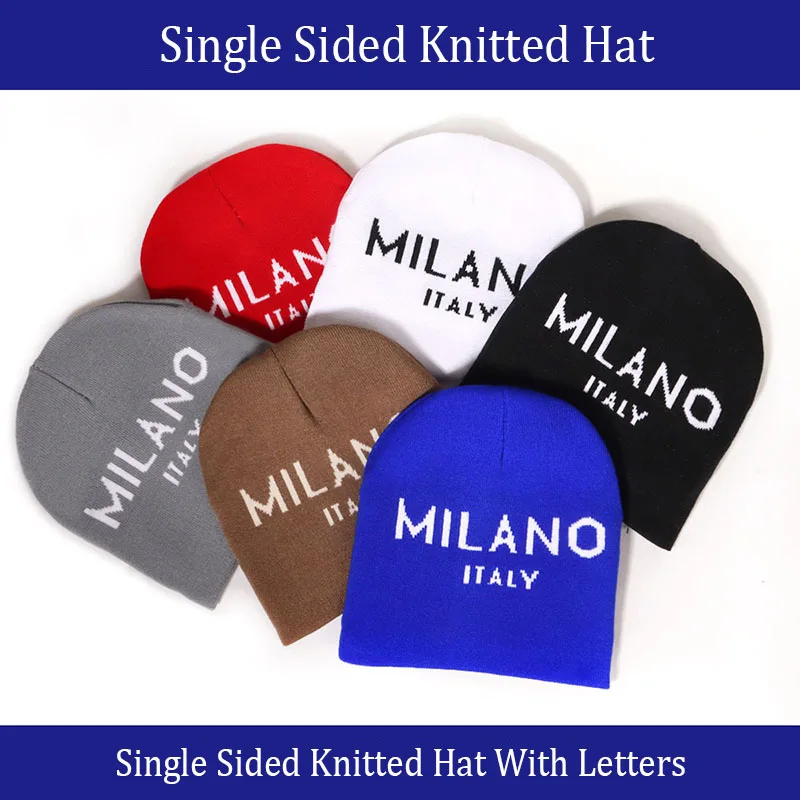 

American Style Hip Hop Letter Funny Wool Knitted Hats Warm Autumn And Winter New Beanies Versatile Street Fashion Accessories