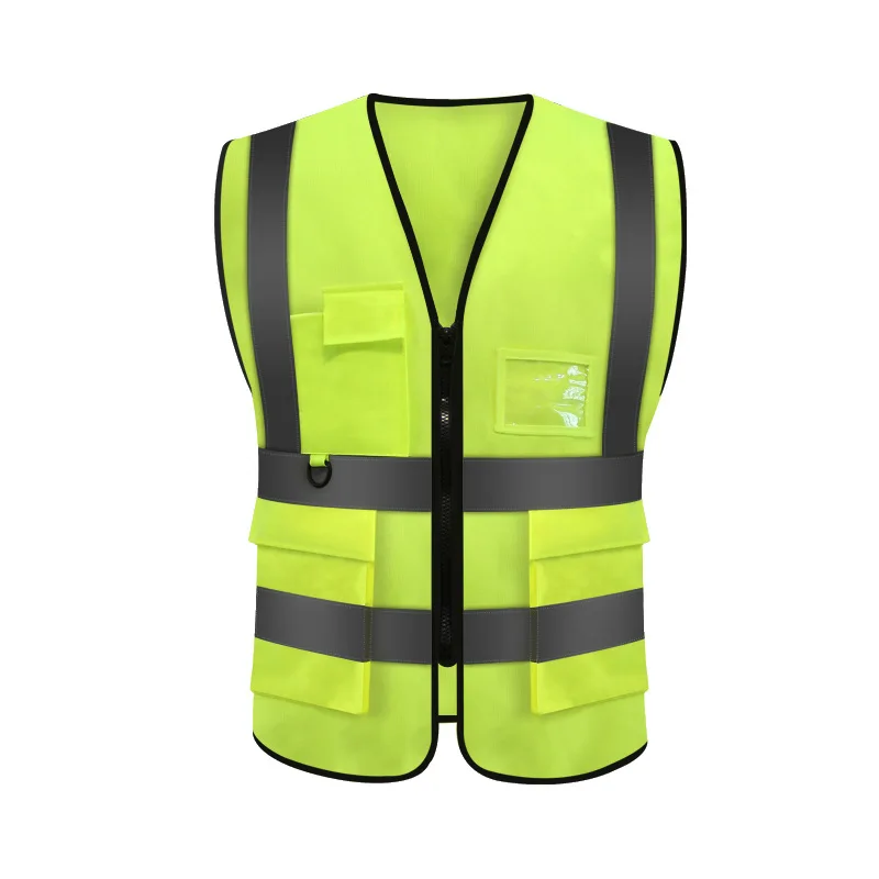 

Bright reflective vest, reflective vest, safety vest, construction site, night duty, fire protection, chauffeur factory, in stoc