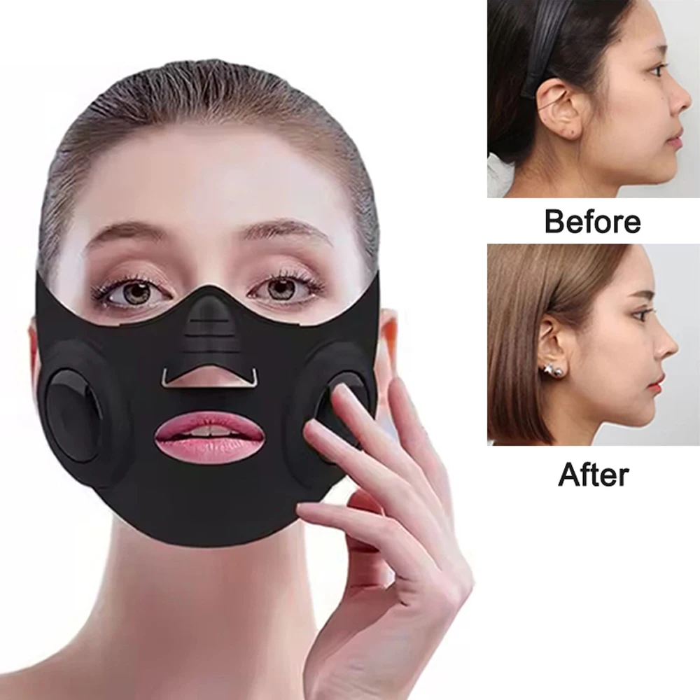 Masque de Lifting du visage EMS, réduit le Double menton, ceinture électrique de levage des joues, forme du visage, masseur amincissant, nouveauté 2025