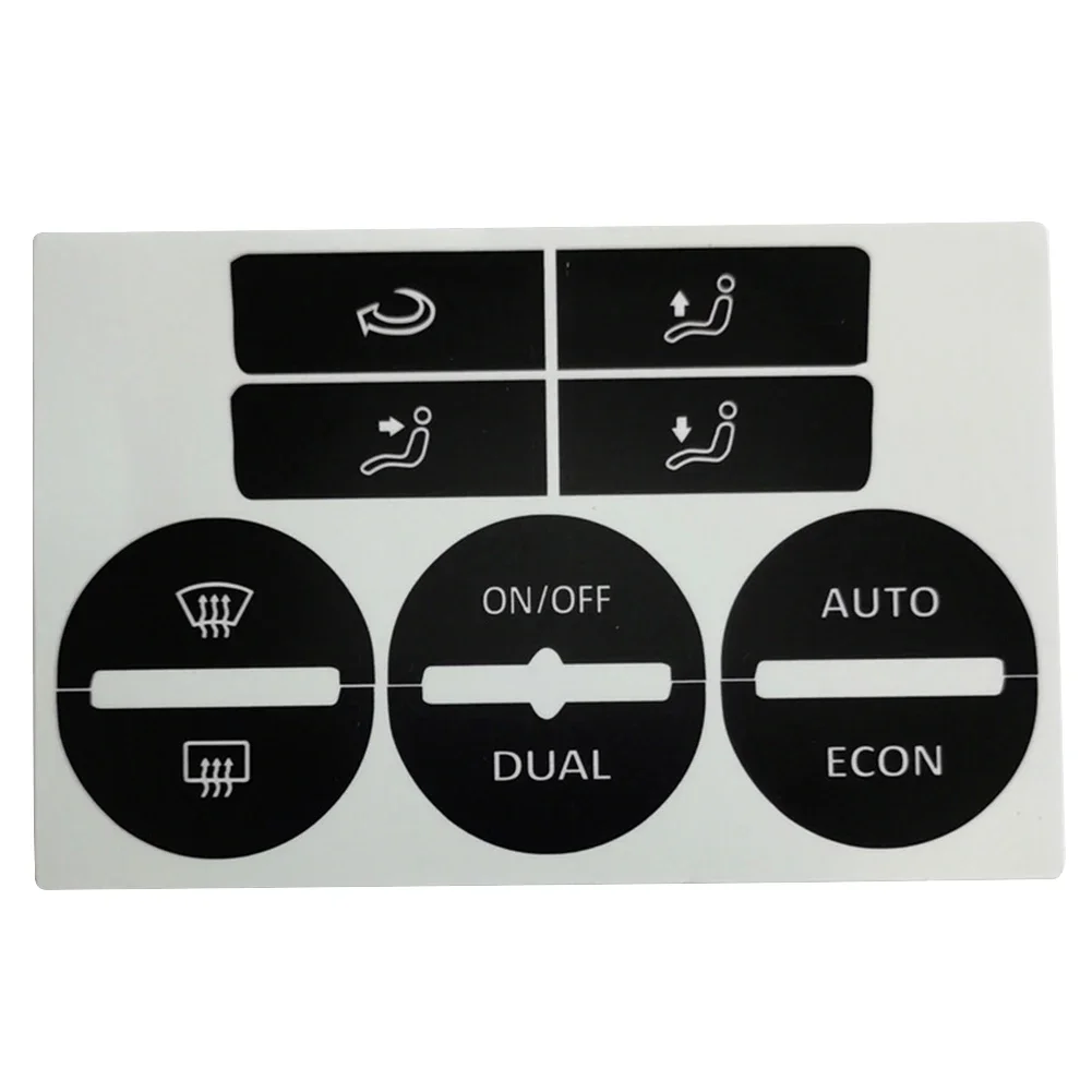 Car Button Repair Stickers For GOLF Mk5 04-08 Car Center Console AC Climate Control Button Worn Repair Kit Decals Stickers