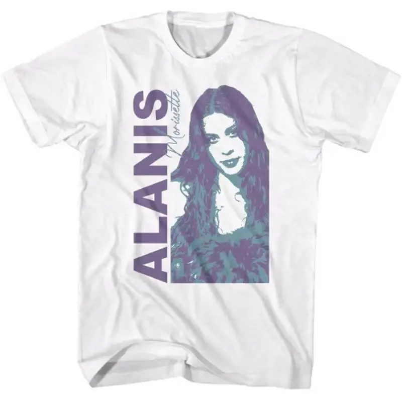 Alanis Morissette Duotone White T Shirt