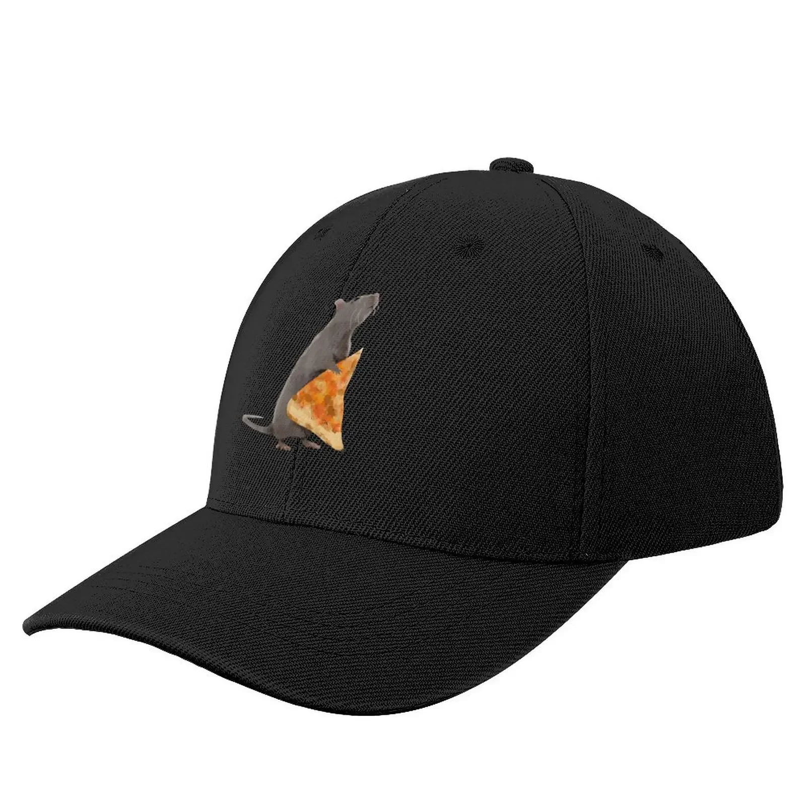 

Pizza Rat (Black) Baseball Cap Horse Hat Anime hard hat Kids Hat Men's Caps Women's