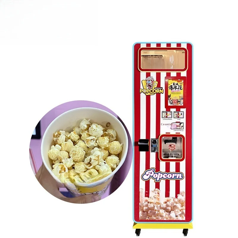 Fully Automatic Electric Popcorn Machine, Intelligent Unmanned Self-service Commercial Cinema Popcorn Vending Machine