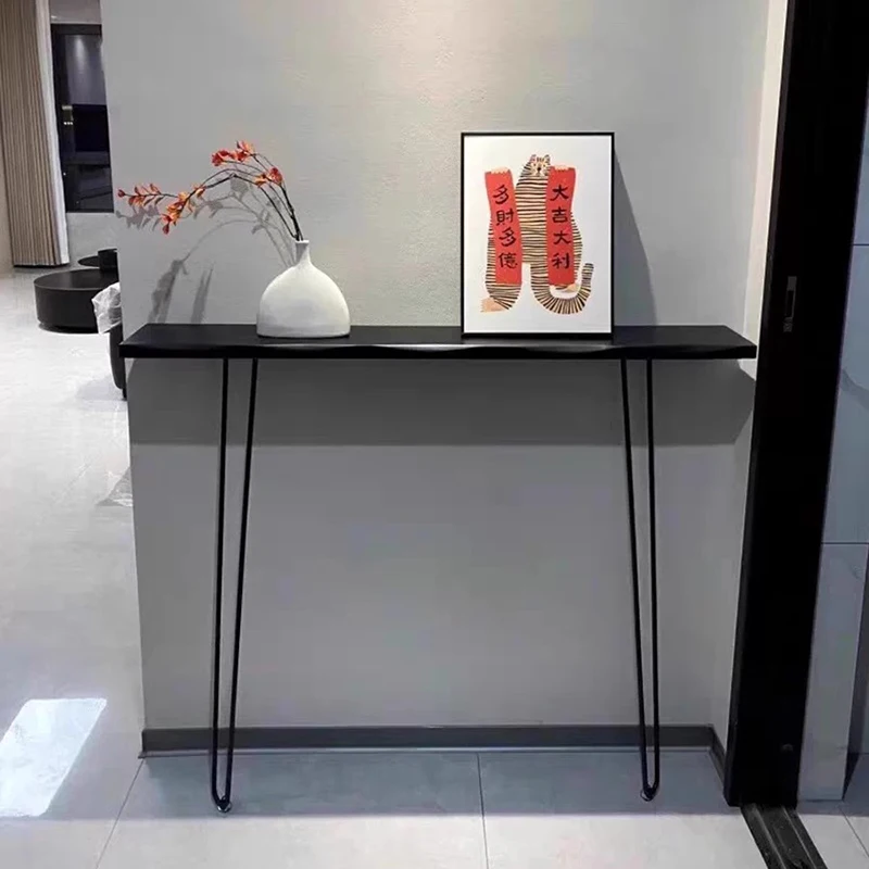 &Nordic Classic Console Table Elegant Subtle Against The Wall Minimalist Premium Unique Mesa Living Room Furniture