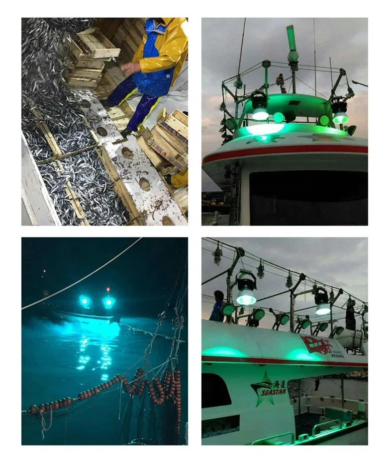 LED Fishing Light, Marine Atrair Fish Lamp, 150W