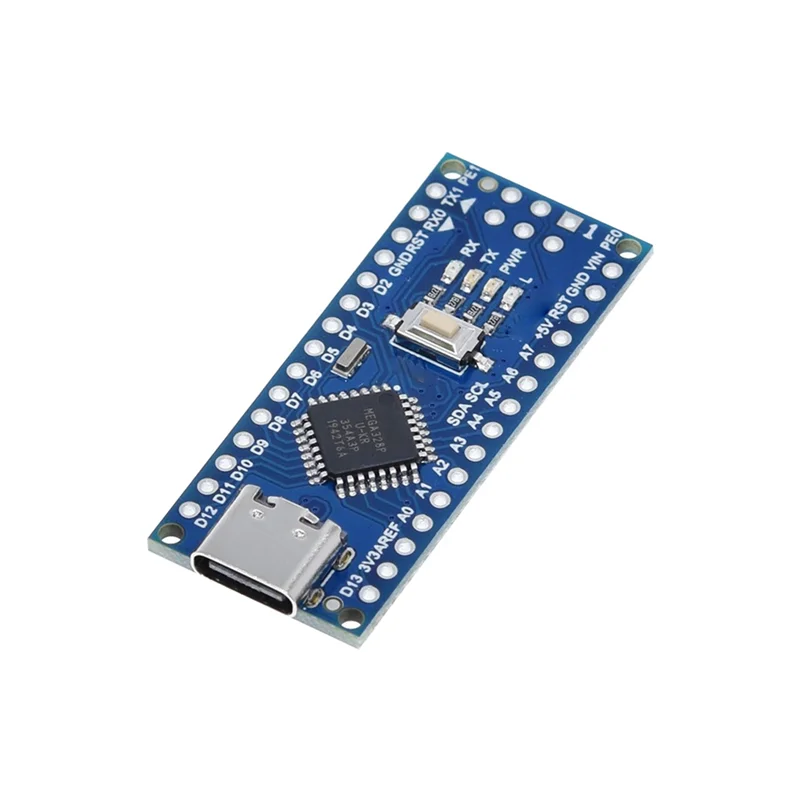 

Высокое качество-2 шт. для Nano Board Type-C V3.0 с контактными разъемами, совместимой с платой разработки электроники ATMEGA328P, прочный