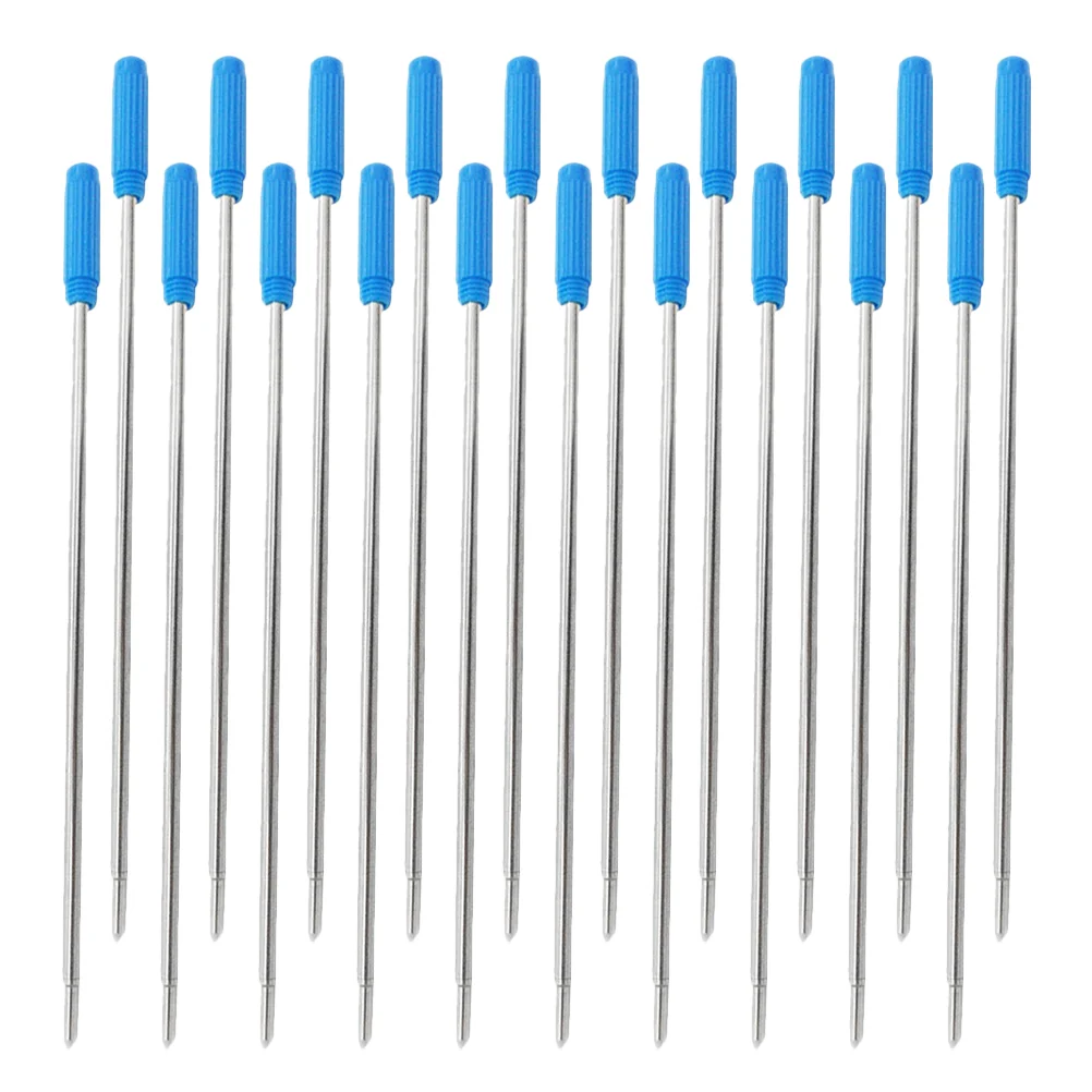 

20 Pcs Ball Pen Refill for Writing Point Replace Metal 1150X050X050CM Mental