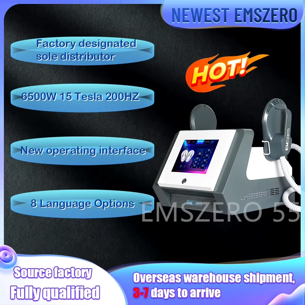 

Emszero машины 2024 15 Tesla Professional 6500W Портативный NEO Hi-emt RF мышечный Стимулятор для похудения