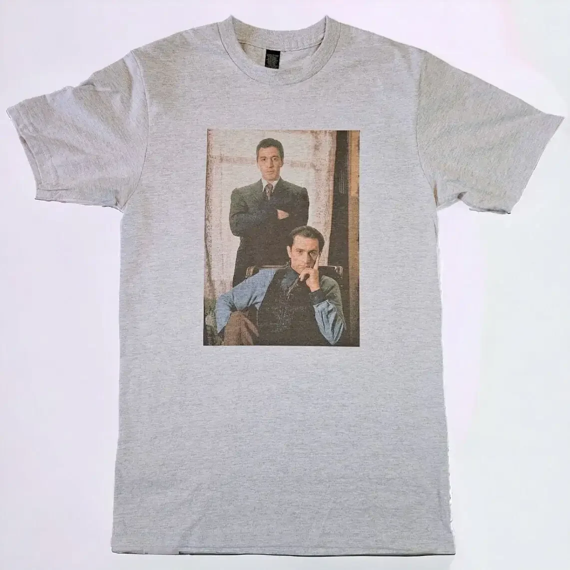 Robert De Niro Al Pacino The Godfather Grey T shirt sizes available S 3XL Personalisation upon request