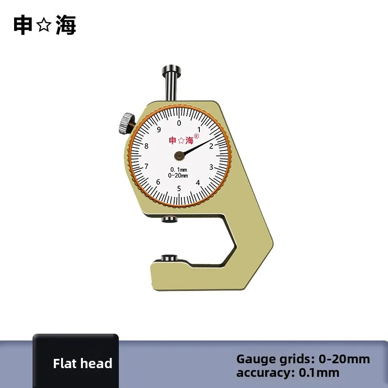 Thickness gauge pointed jaw tips bend narrow edge groove Dial mechanical pointer mini press measure sharp cambered surface