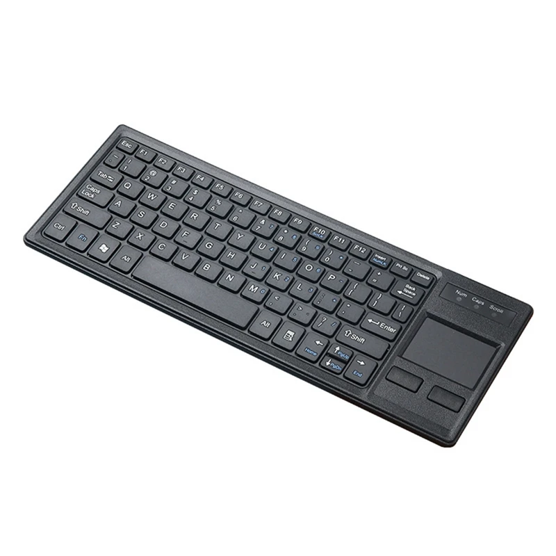 Ultra Thin Mini Compact Touch Keyboard HUB Function Wired Touch Keyboard 80 Keys Touch Keyboard