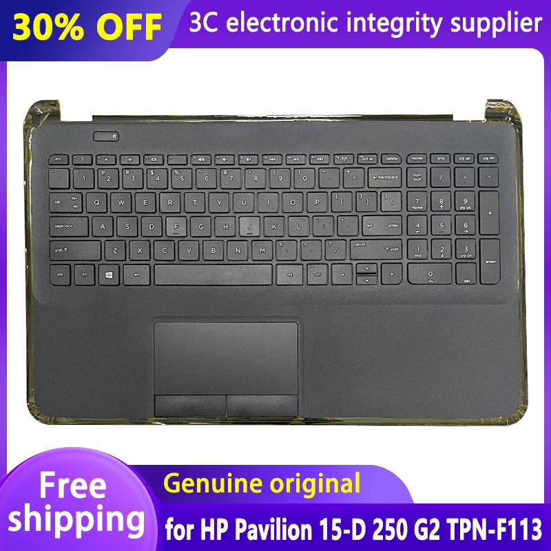 

Original New for HP Pavilion 15-D 250 G2 TPN-F113 US Keyboard Laptop Palmrest Upper Cover Notebook Keyboard English 749022-001