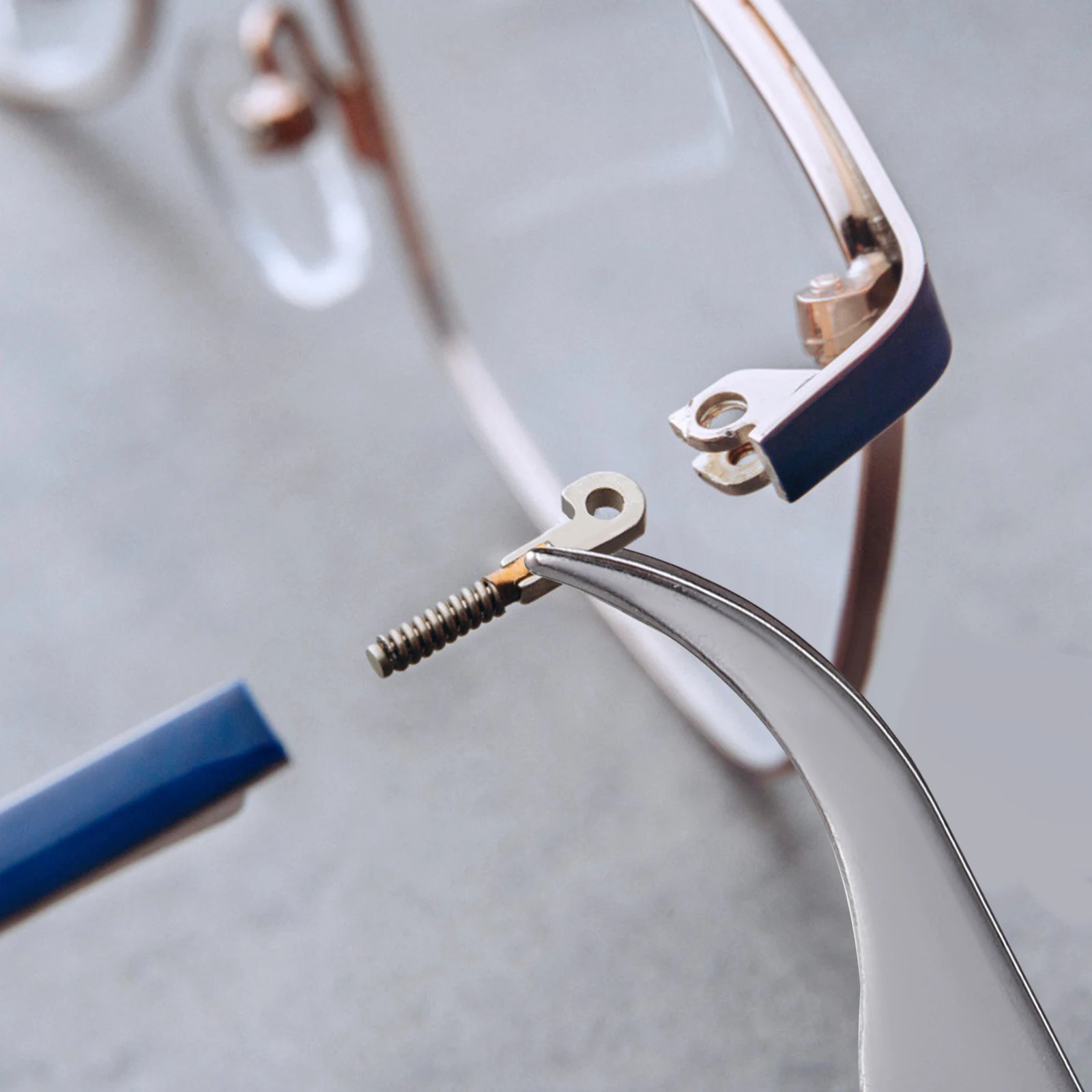 

Glasses Repair Kit Sunglass Eyeglasses Accessories Silver PVC Durable Easy Install Complete Specifications High Quality Strong