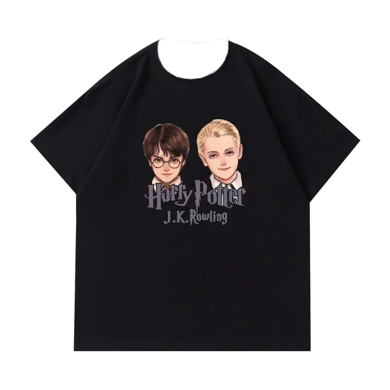 تي شيرت هاري بوتر Q-الإصدار من فيلم البضائع بأكمام قصيرة سريع الجفاف تي شيرت أمريكي فضفاض للرجال والنساء #2