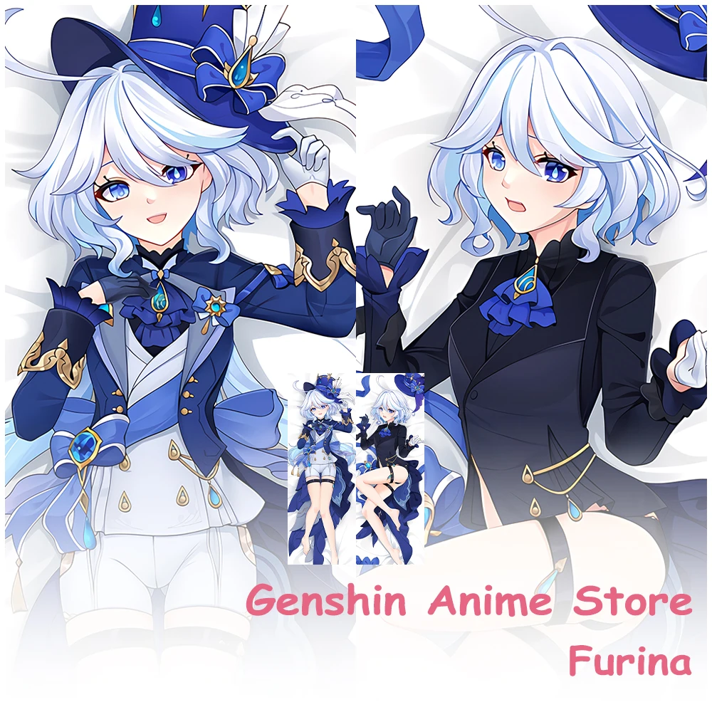 

Furina Anime Dakimakura Otaku Waifu Pillowcase 2 Sides Hugging Body Pillowcase Genshin Impact Cushion Cover Bedding Decor