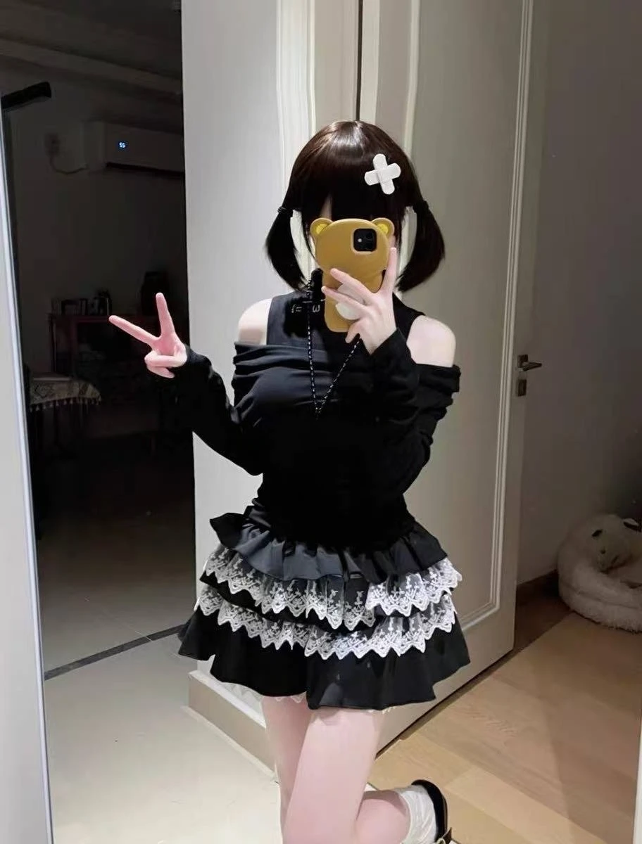 

Harajuku Американский винтажный свитер женский корейский модный пуловер 2000-х годов с длинным рукавом элегантный трикотаж дизайнерский эстетический Y2k