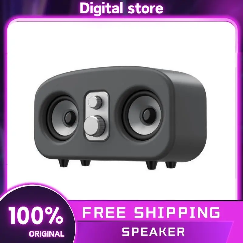 

E-3401 Retro Bluetooth Speaker High Power Portable Speaker Upper Wireless Speaker Outdoor Mini Subwoofer Speaker Birthday Gift