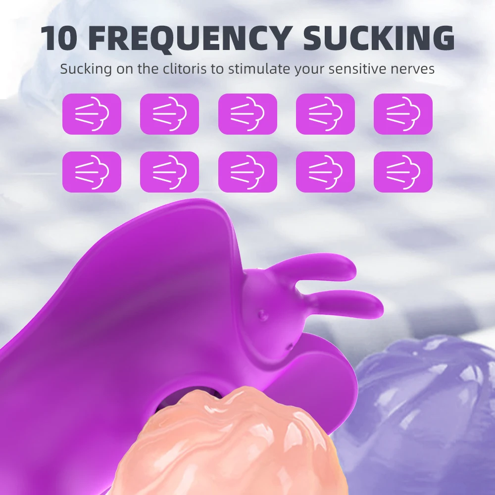 هزاز فراشة بجهاز تحكم عن بعد للإناث ، دسار يمكن ارتداؤه ، مص البظر ، تحفيز المهبل ، لعبة جنسية ، منتج اللباس الداخلي #3