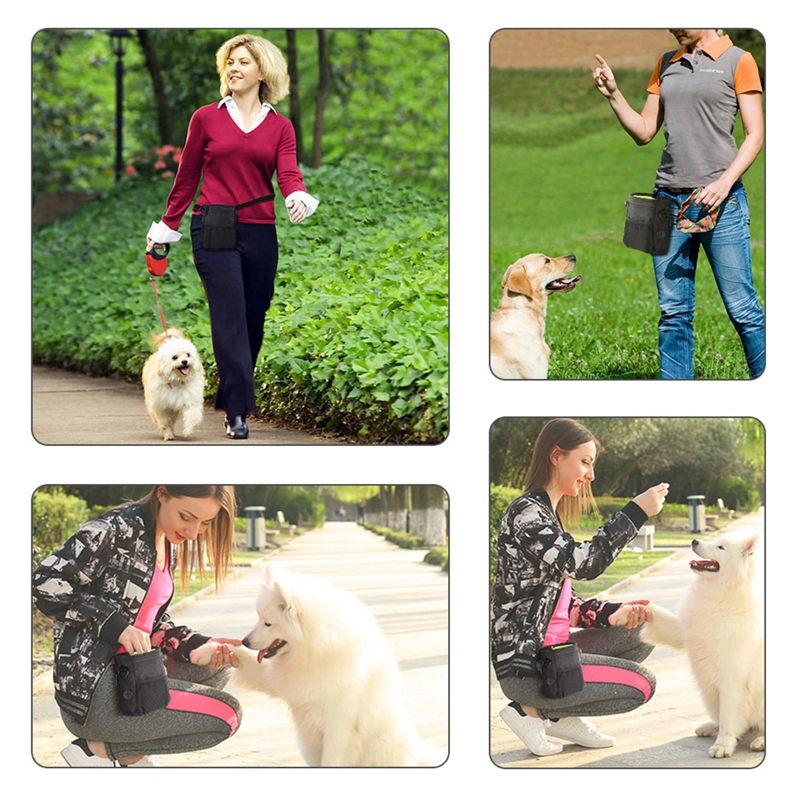 Pet Dog Training Treat Snack Bait Pet Feed Pocket Pouch Obedience Agility Pouch Food Bag Pocket Snack Reward Waist Bag