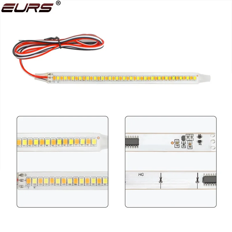 2pcs Car Rearview Mirror Indicator Lamp DRL Streamer Strip Flowing Turn Signal Lamp LED Dynamic Flexible Side Light 14/18cm 12V