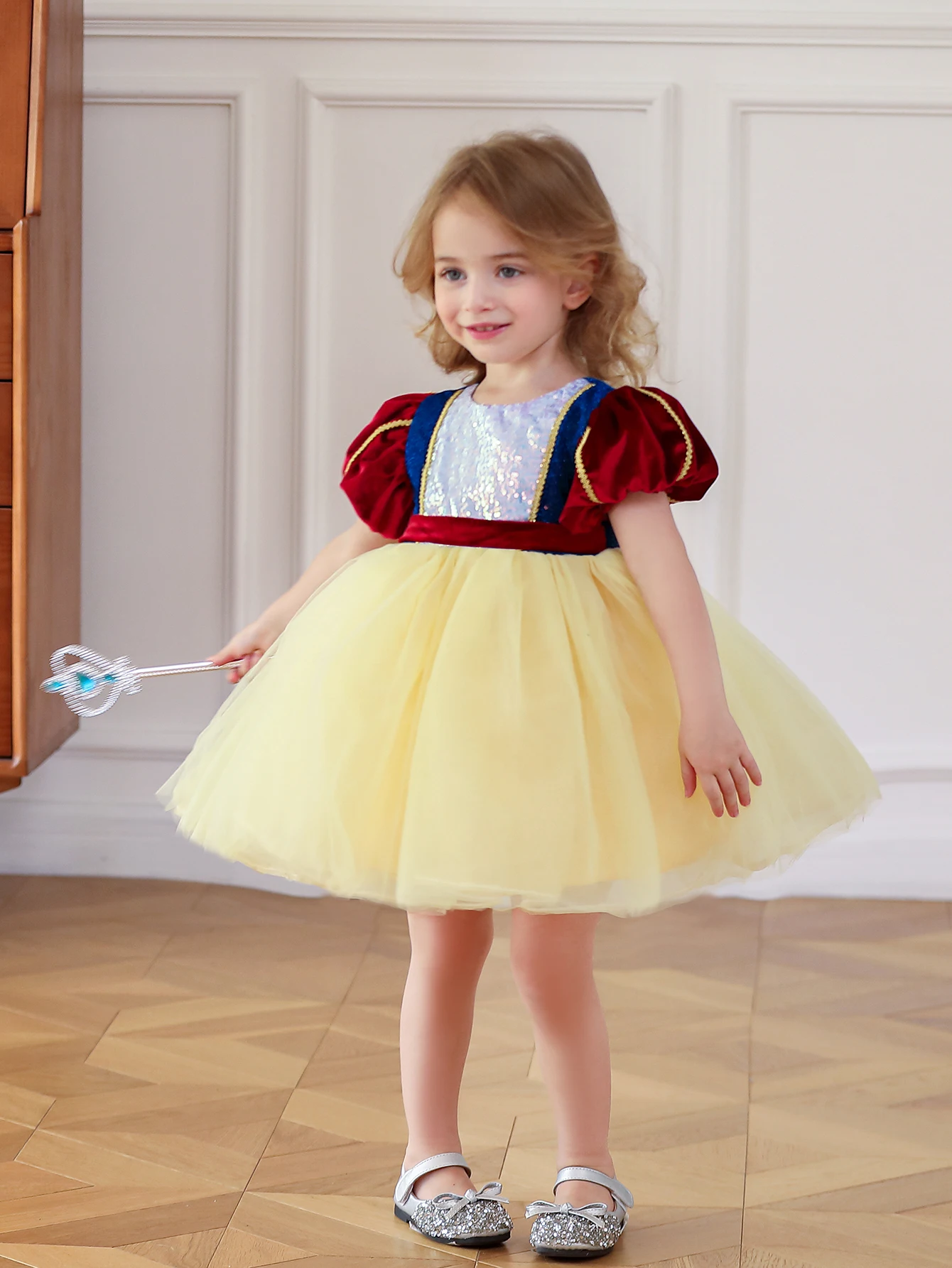 New Fashion Kids Party Wear Baby Girl Pageant Ruffle Princess Dress