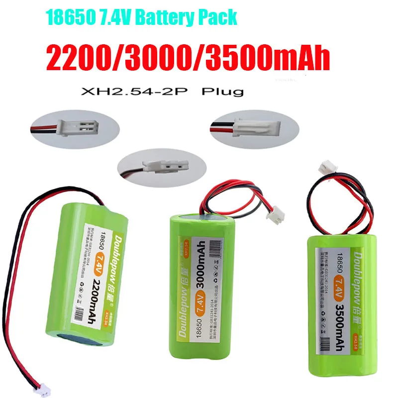 

7.4V 2200mAh 3000mAh 3500mAh 18650 Lithium Battery Pack Rechargeable Battery With Protection Board For LED Light Speaker