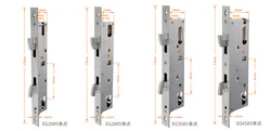 2085 2885 3585 4585 double hook mortise For sliding Grill door Work with smart door lock Lift up to lock Press down to unlock