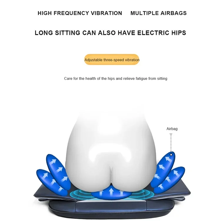 Massage ChairCar Seat Backrest Heated Neck Massage Chair Home Sofa Office Chair Massager Vibrating Pad Backrest Neck Relaxation