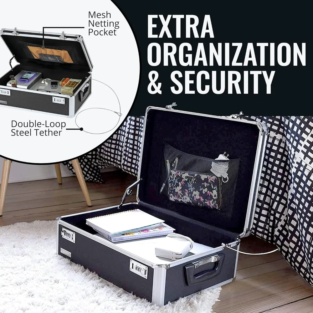 Veilige opbergdoos met cijferslot - 6,5 x 23 x 13,5 - Ideaal voor slaapzalen, aktetassen en medicijnen