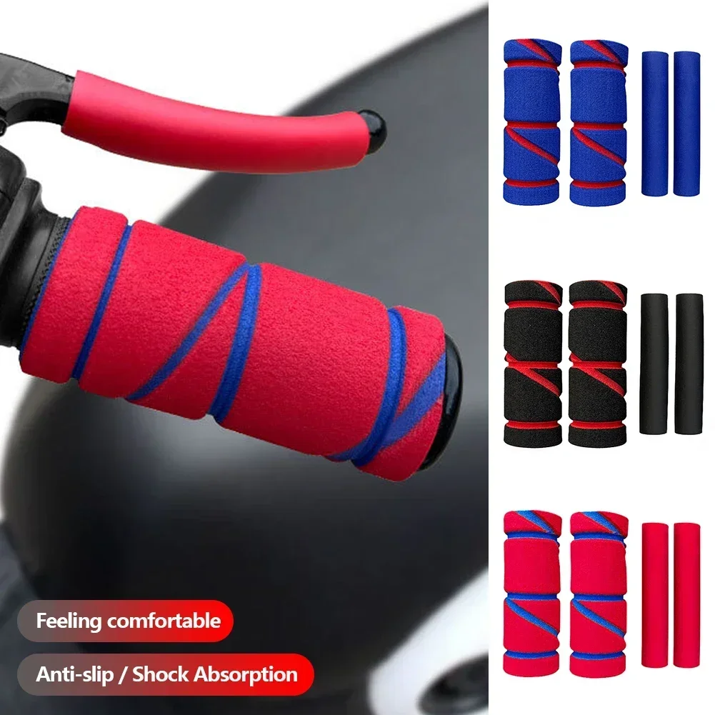 Shock Absorbing Sponge Grips for Motorcycle Handlebars Comfortable Foam Hand Grips for Long Distance Riding for Motorbike E-Bike