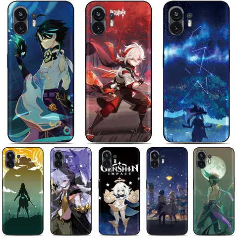 Genshin Impact Painted Case For ASUS Zenfone 10 9 8 Flip 5z ROG Phone 2 3 5 5s 6 7 Pro ZS630KL Silicone Soft Back Cover Funda