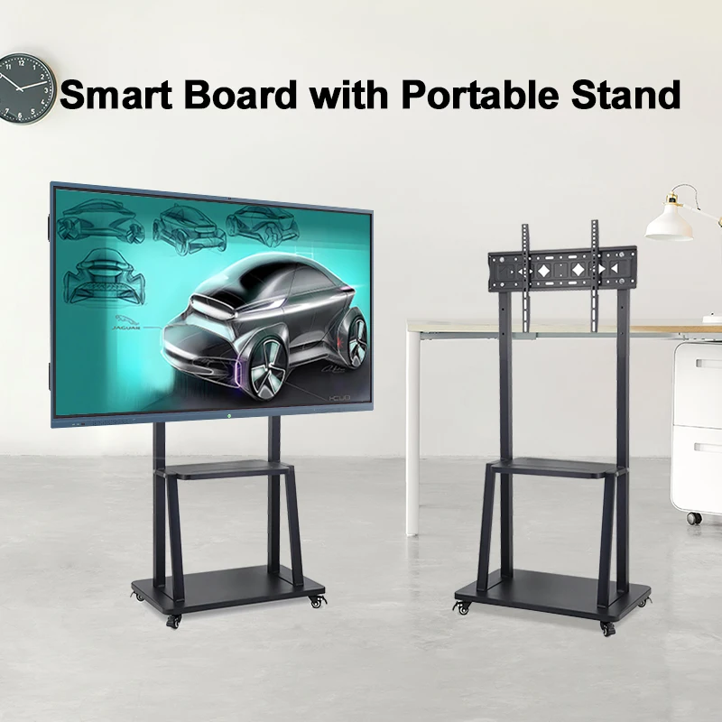 

75 Inch 4K HD LCD Smart Interactive Whiteboard 20 Points Multi-Touch Metal Frame for Meeting Rooms & Education