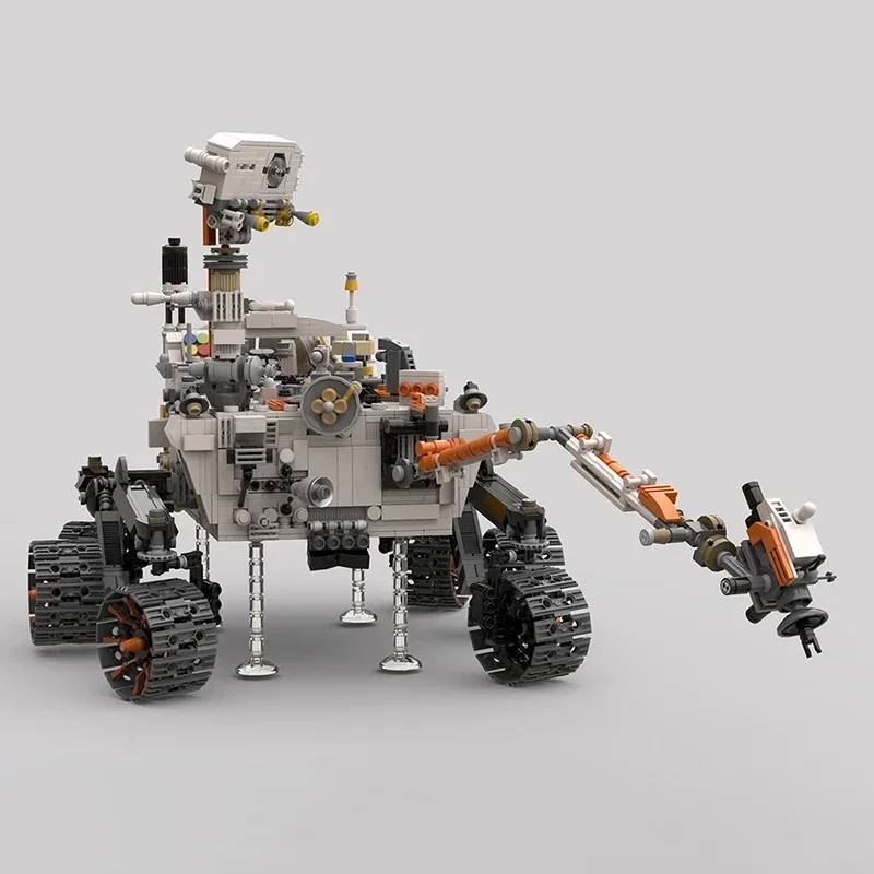 BuildMoc 2023 New Perseverance Mars Rover Building Blocks Set America Space Exploration Bricks Idea Toys Children Birthday Gifts