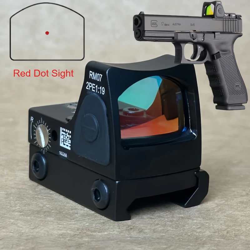 حار صغير ريد دوت البصر التكتيكية البصرية منعكس كوليماتور الصيد الادسنس المدمجة Riflescope معدات ملحق AR15 G19 M4